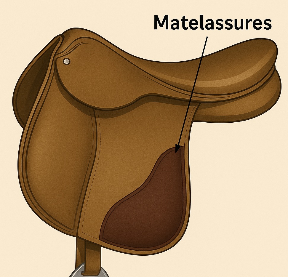 matelassures partie selle cheval
