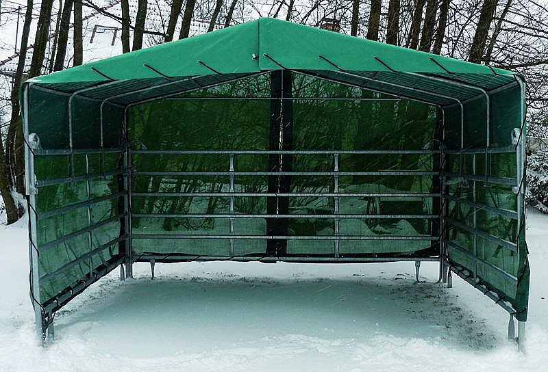 Přístřešek mobilní pro zvířata ALM Přístřešek 4 x 4 m bez zakrytí boků